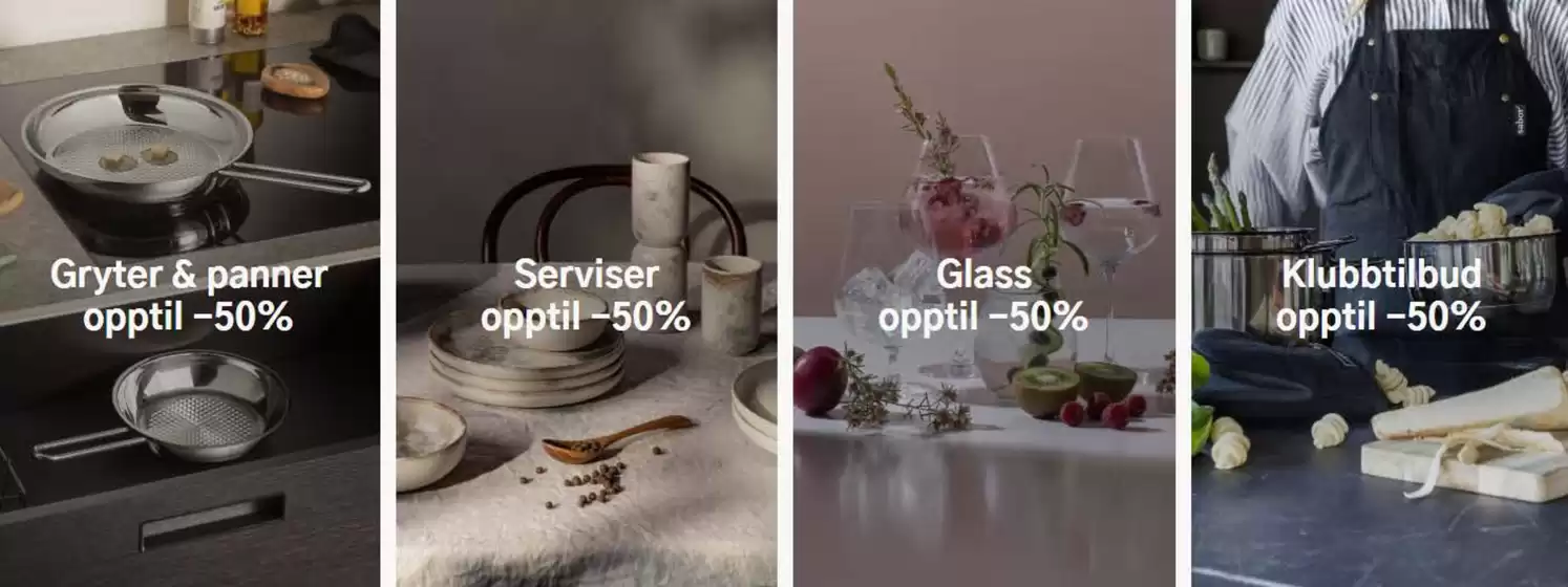 Kjøkkenkniver opptil -40%