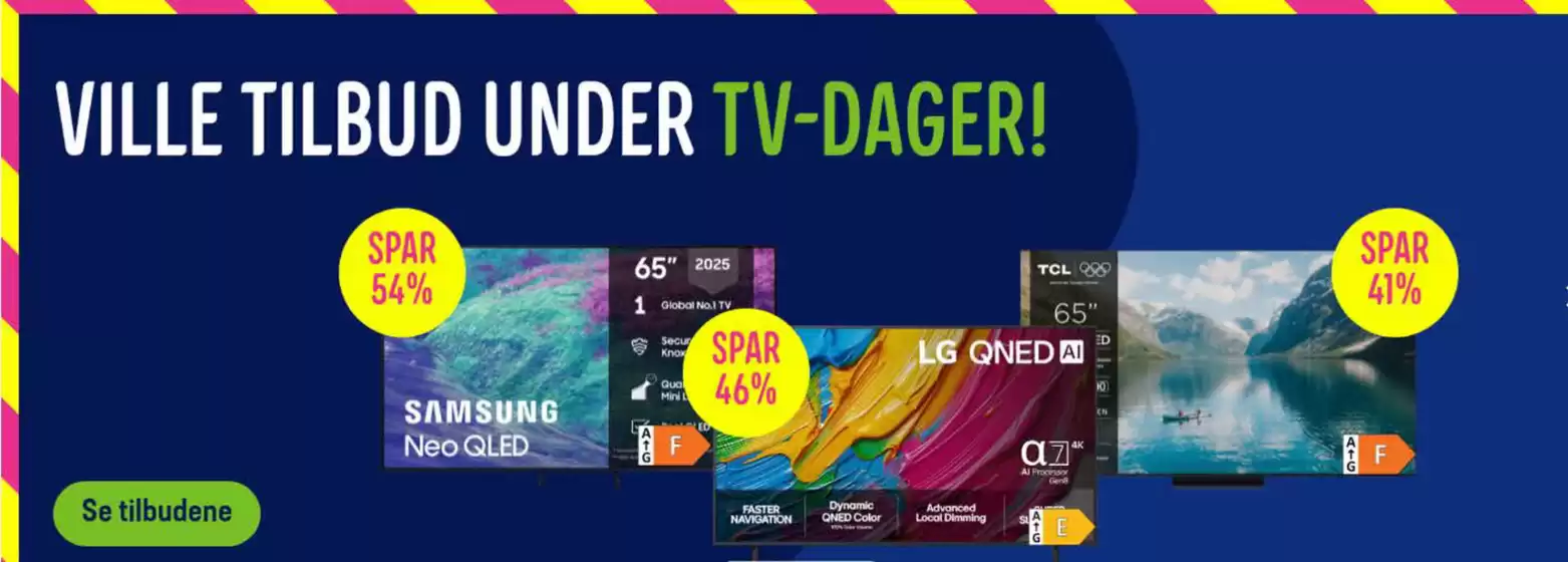 Ville tilbud under tv-dager!