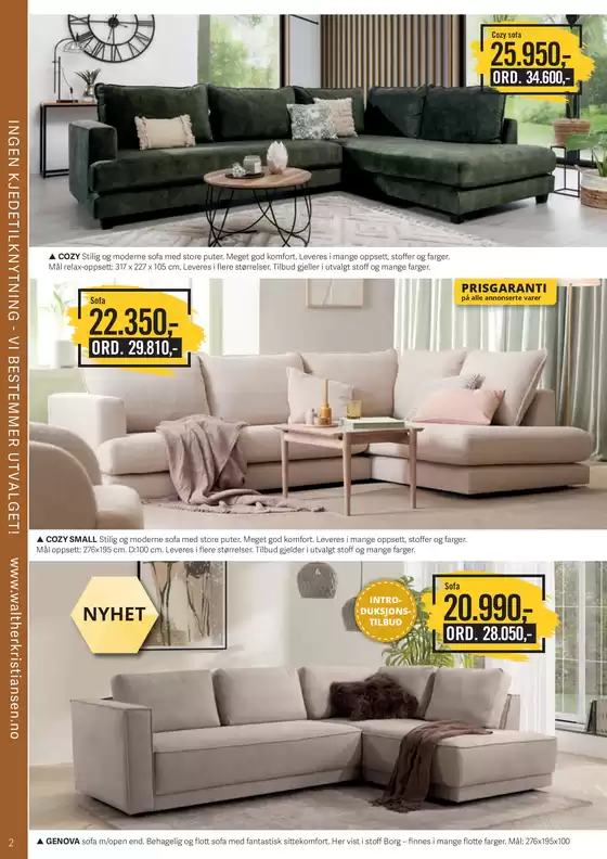 Gratis frakt og montering