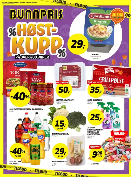 Bunnpris-katalog i Råde | Rabatter og kampanjer | 2025-10-06T00:00:00.000Z - 2025-10-20T00:00:00.000Z