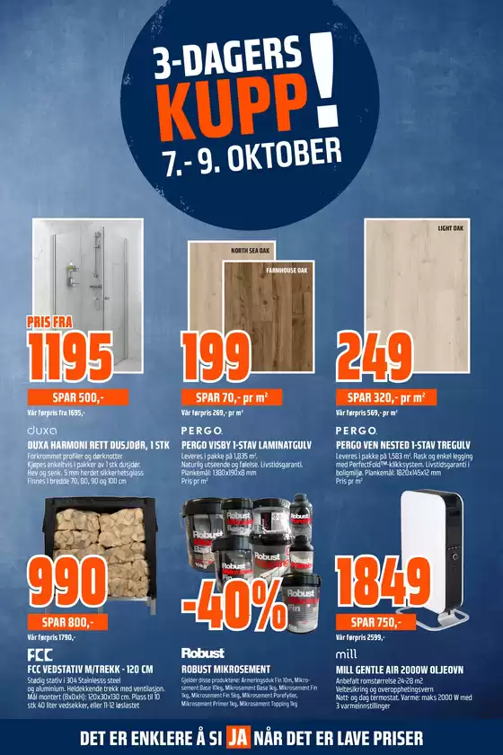 Obs Bygg-katalog i Bodø | Aktuelle kupp og tilbud | 2025-10-07T00:00:00.000Z - 2025-10-21T00:00:00.000Z