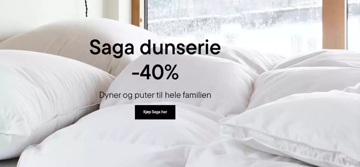Høie-katalog i Notodden | Saga dunserie -40% | 2025-10-07T00:00:00.000Z - 2025-10-21T00:00:00.000Z