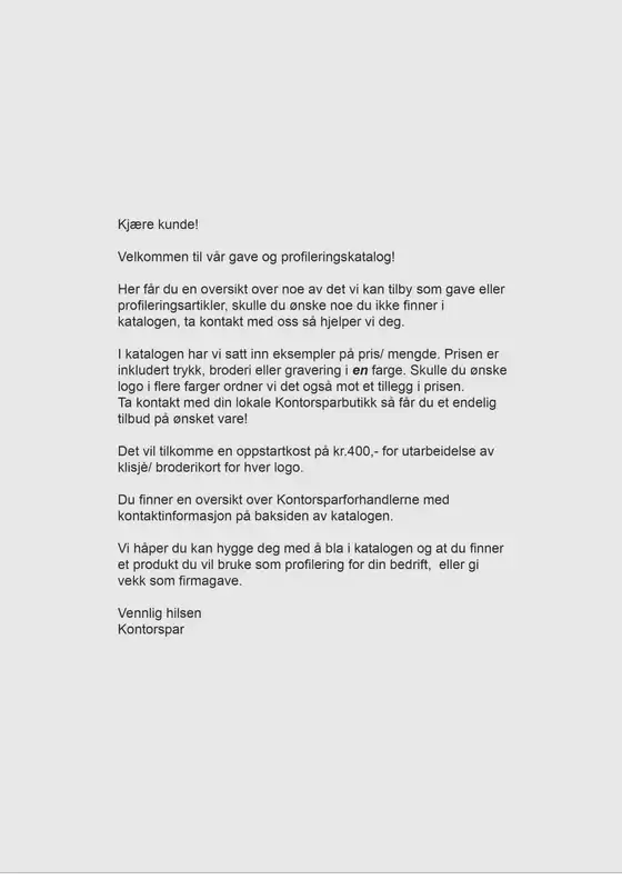 Gave og profilkatalog