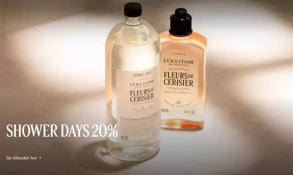 L'Occitane-katalog i Kopervik | Shower days 20% | 2025-10-10T00:00:00.000Z - 2025-10-12T00:00:00.000Z