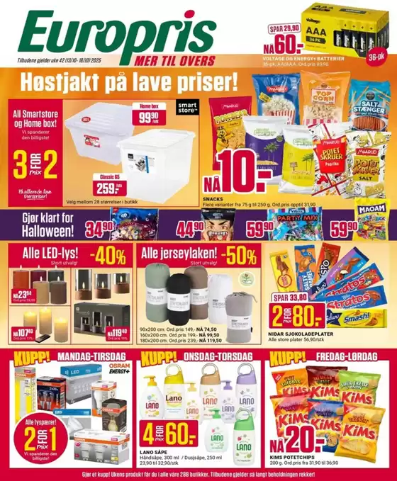 Europris-katalog i Sørkjosen | Europris DM 42-25 MYBRING | 2025-10-12T00:00:00.000Z - 2025-10-26T00:00:00.000Z