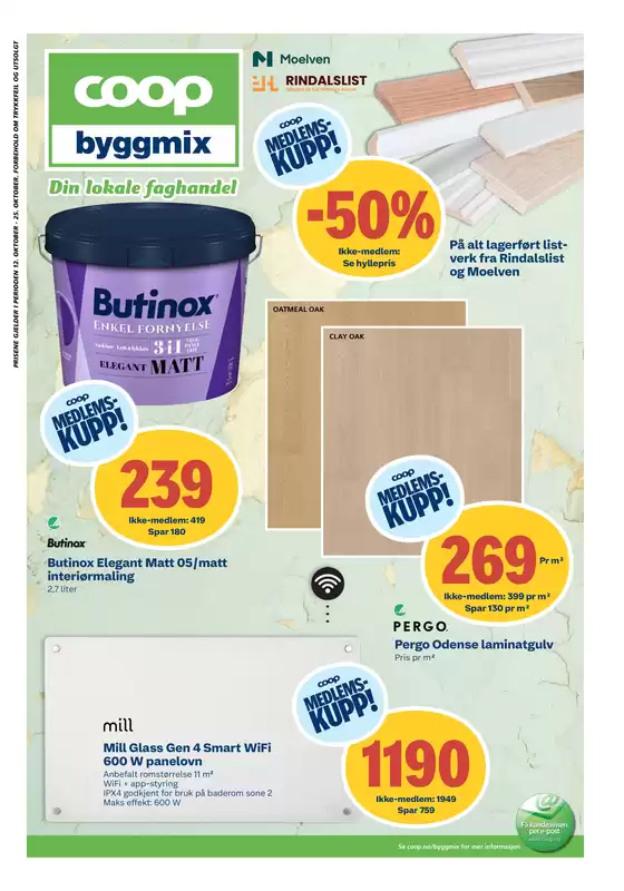 Coop Byggmix-katalog i Stjørdal | Flott tilbud for alle kunder | 2025-10-13T00:00:00.000Z - 2025-10-26T00:00:00.000Z