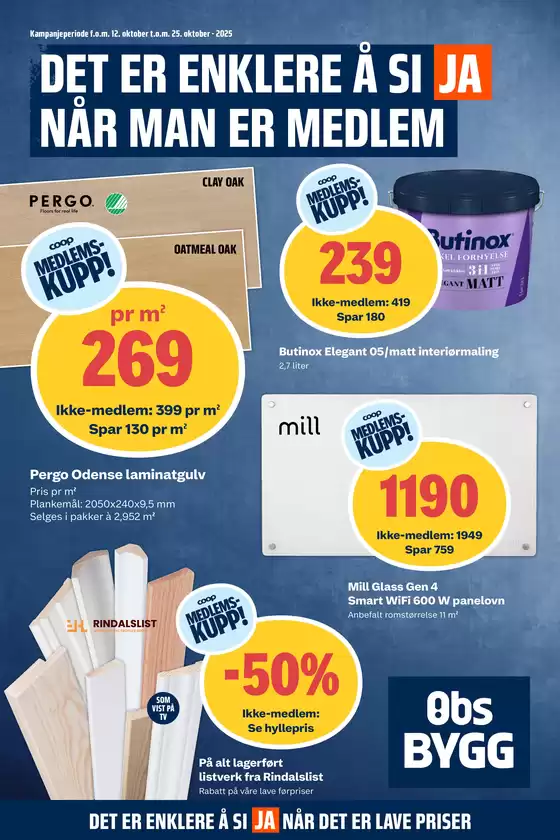 Obs Bygg-katalog i Spillum | Eksklusive kupp | 2025-10-13T00:00:00.000Z - 2025-10-27T00:00:00.000Z