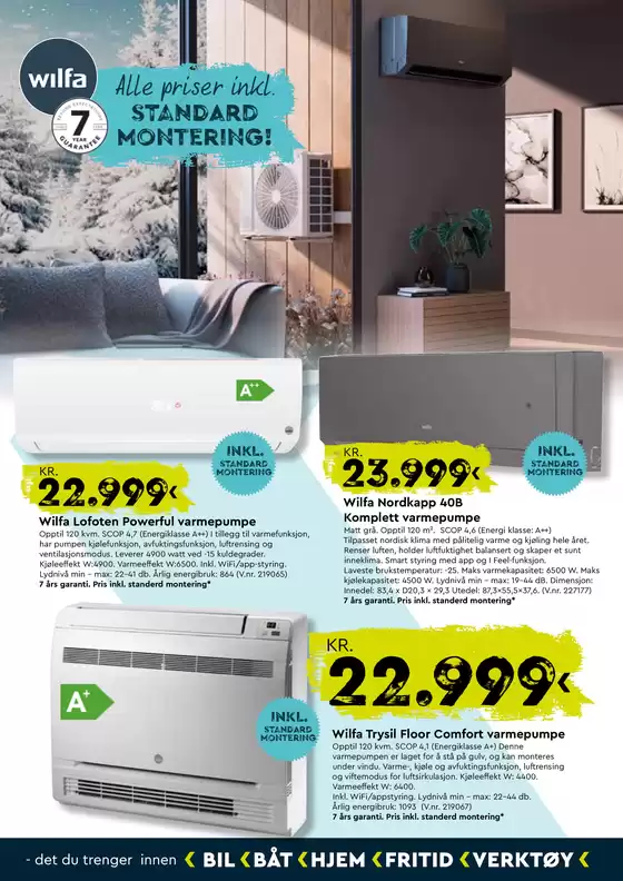 Varmepumper til kalde dager.