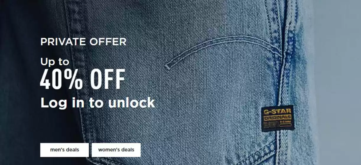 G-Star Raw-katalog i Trondheim | 40% Off | 2025-10-14T00:00:00.000Z - 2025-10-28T00:00:00.000Z