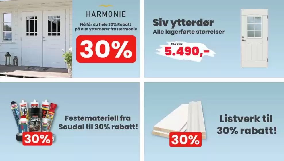 Dør og Vindu-katalog i Tønsberg | 30% | 2025-10-14T00:00:00.000Z - 2025-10-28T00:00:00.000Z