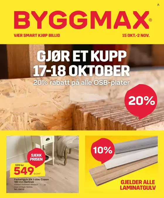 Byggmax-katalog i Moss | Byggmax Kundeavis | 2025-10-15T00:00:00.000Z - 2025-11-02T00:00:00.000Z