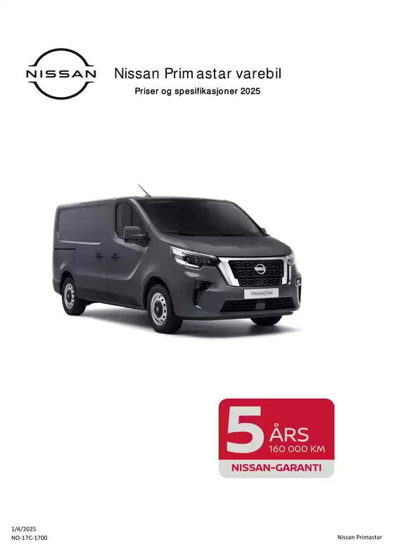 Nissan-katalog i Spillum | PRIMASTAR Kundeprisliste | 2025-10-15T00:00:00.000Z - 2025-10-29T00:00:00.000Z