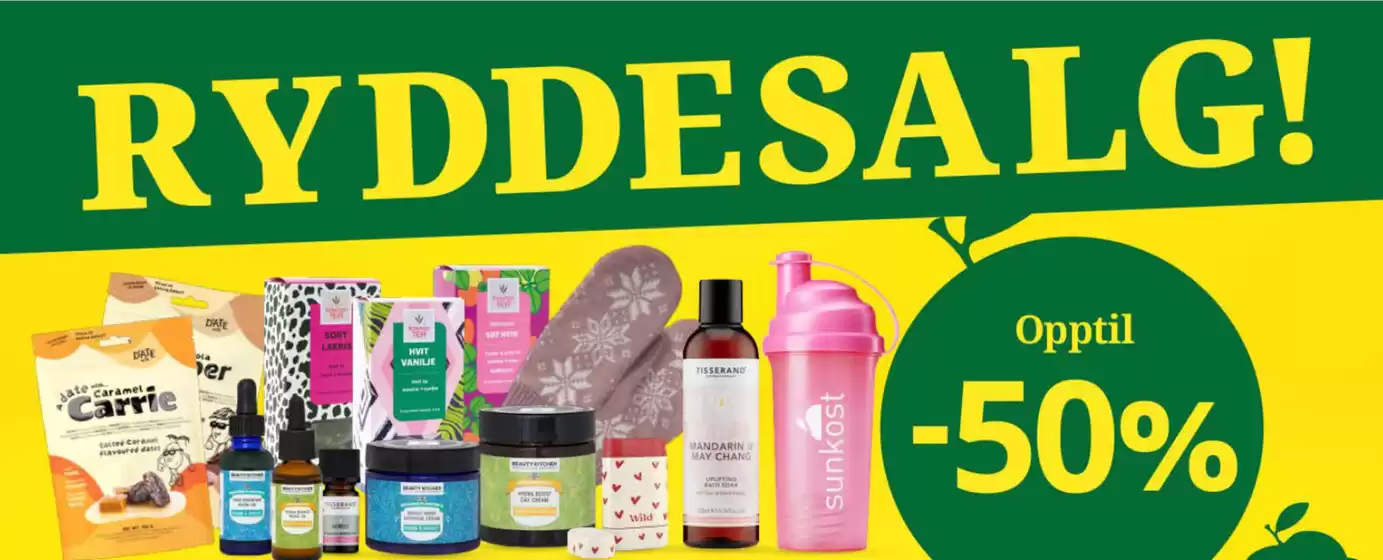 Sunkost-katalog i Drammen | Opptil -50% | 2025-10-15T00:00:00.000Z - 2025-10-29T00:00:00.000Z