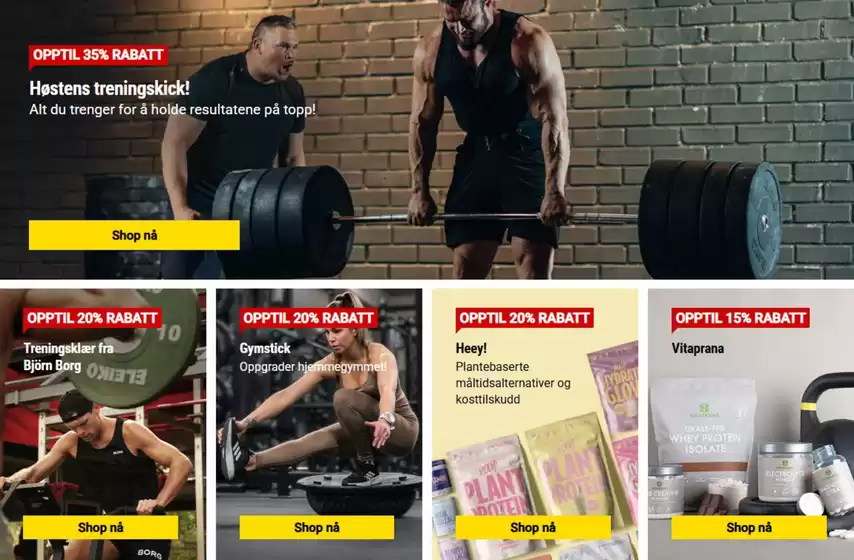 Gymgrossisten-katalog i Bodø | Opptil 35% Rabatt | 2025-10-15T00:00:00.000Z - 2025-10-29T00:00:00.000Z