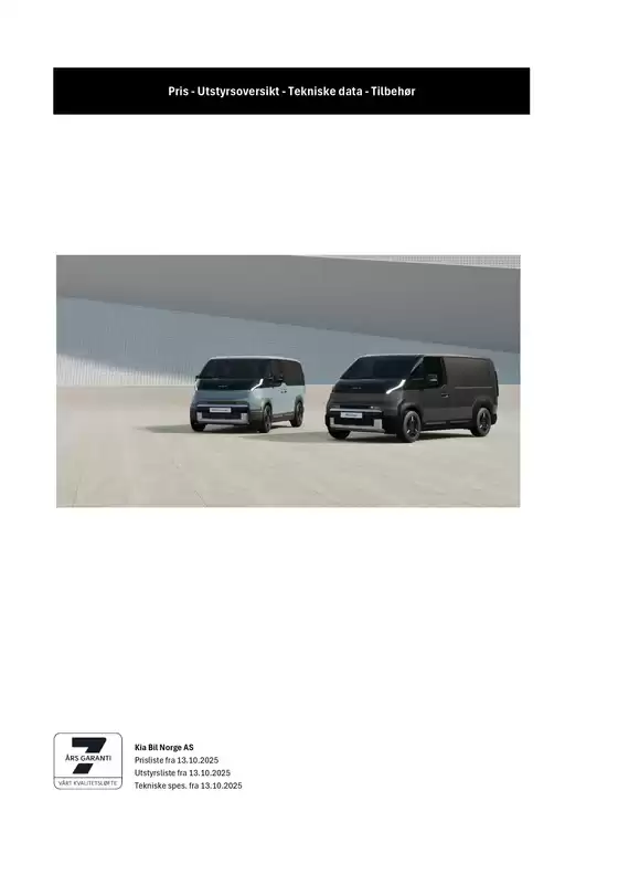 Kia-katalog i Førde | Kia PV5 Cargo | 2025-10-16T00:00:00.000Z - 2025-10-30T00:00:00.000Z