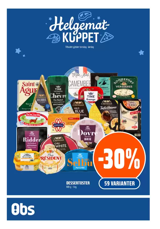 Obs-katalog i Tiller | Topptilbud og rabatter | 2025-10-16T00:00:00.000Z - 2025-10-30T00:00:00.000Z