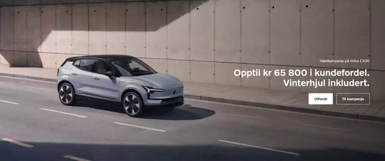 Høstkampanje på Volvo EX30
