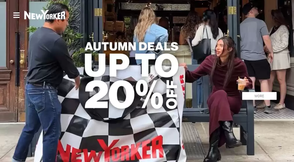 New Yorker-katalog | Up To 20% Off | 2025-10-16T00:00:00.000Z - 2025-10-26T00:00:00.000Z