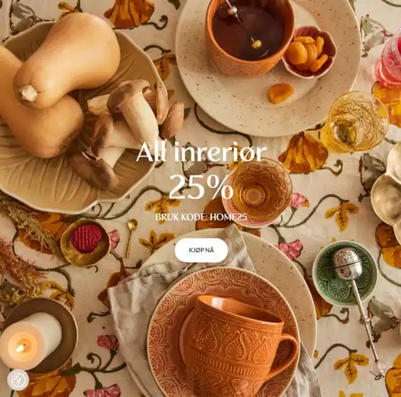 Indiska-katalog i Loddefjord | 25% | 2025-10-16T00:00:00.000Z - 2025-10-19T00:00:00.000Z