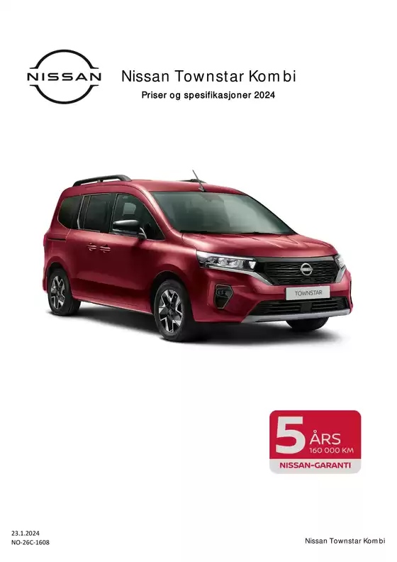 Nissan-katalog i Trondheim | TOWNSTAR Combi Kundeprisliste | 2025-10-19T00:00:00.000Z - 2025-11-02T00:00:00.000Z