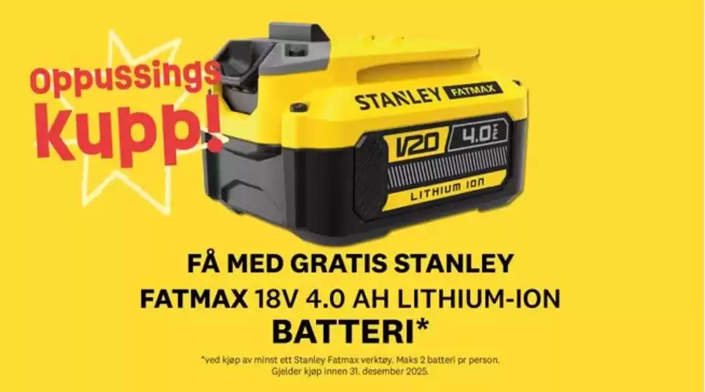 Bygger'n-katalog i Bergen | Oppussings Kupp | 2025-10-20T00:00:00.000Z - 2025-12-31T00:00:00.000Z