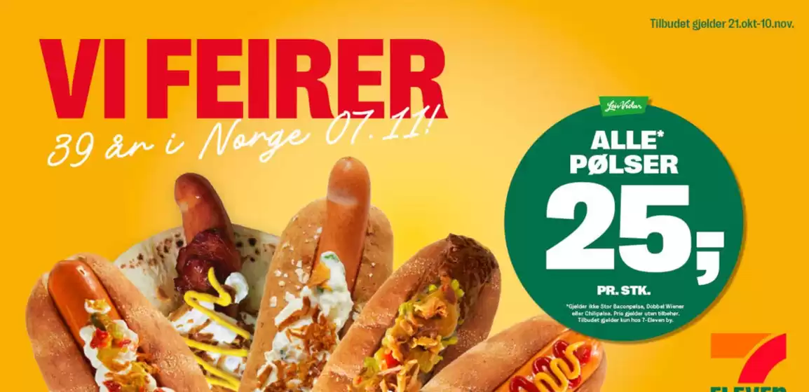 7 eleven-katalog i Ålesund | Vi feirer | 2025-10-21T00:00:00.000Z - 2025-11-10T00:00:00.000Z