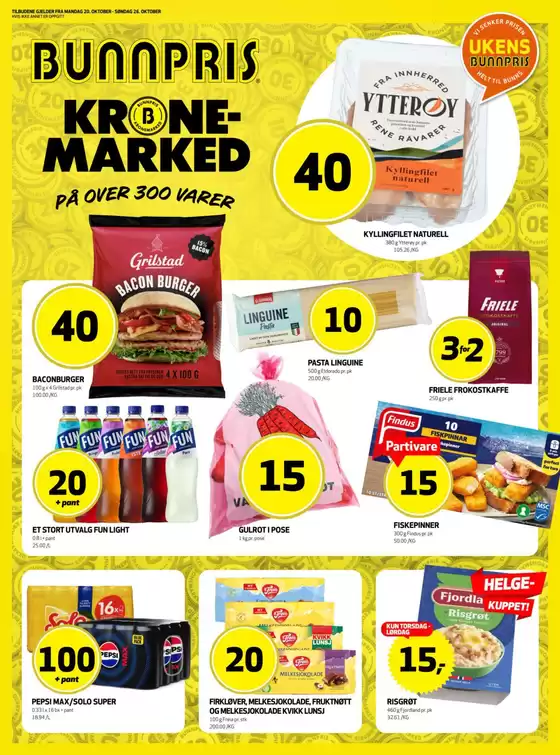 Bunnpris-katalog i Bekkestua | Attraktive spesialtilbud for alle | 2025-10-20T00:00:00.000Z - 2025-11-03T00:00:00.000Z