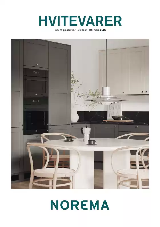 Norema-katalog i Sandnes | Hvitevarer | 2025-10-22T00:00:00.000Z - 2026-03-31T00:00:00.000Z