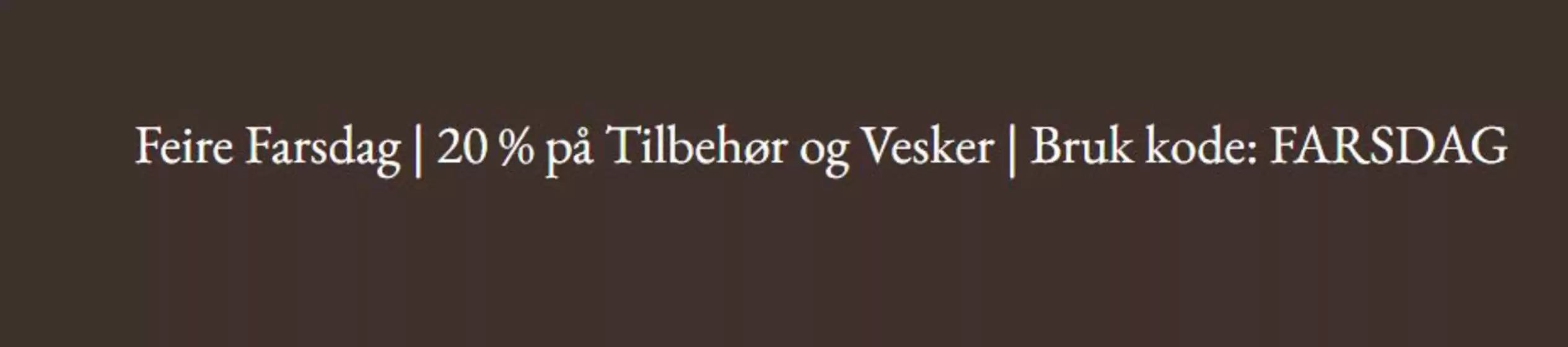 John Henric-katalog i Ålesund | 20% på Tilbehør og Vesker | 2025-10-23T00:00:00.000Z - 2025-11-06T00:00:00.000Z