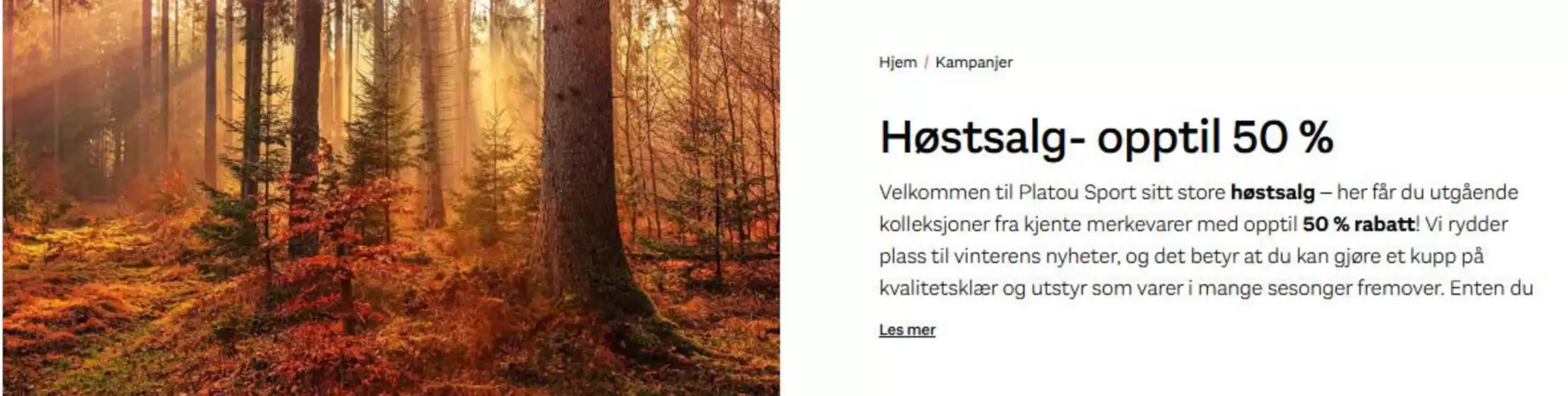 Platou Sport-katalog i Fredrikstad | Høstsalg- opptil 50 % | 2025-10-23T00:00:00.000Z - 2025-11-06T00:00:00.000Z
