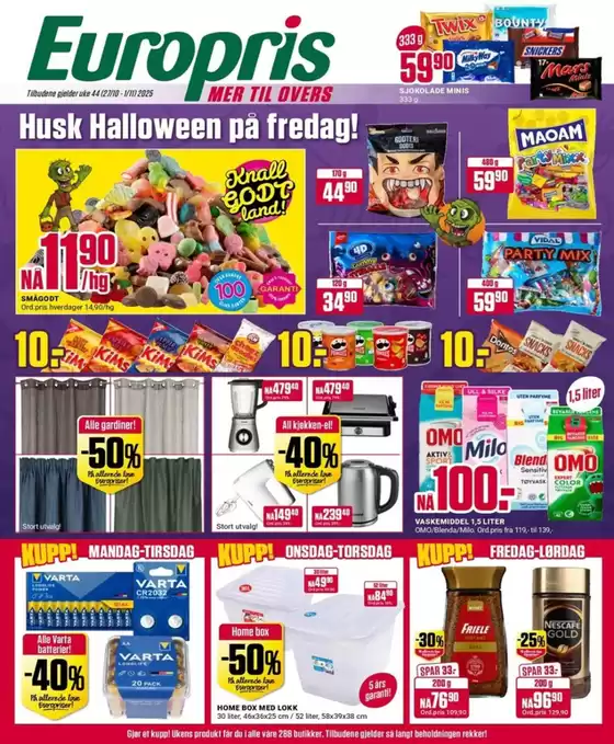 Europris-katalog i Halden | Europris DM 44-25 MYBRING | 2025-10-26T00:00:00.000Z - 2025-11-09T00:00:00.000Z