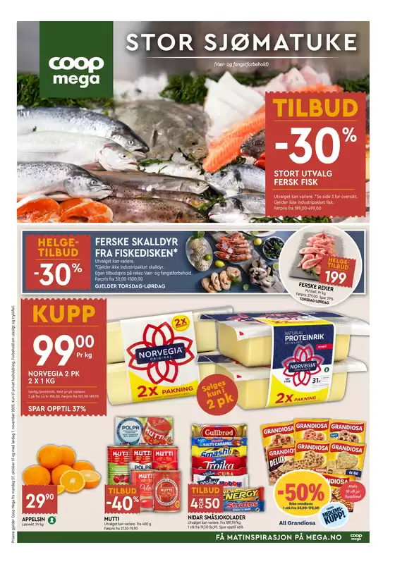 Coop Mega-katalog i Halden | Aktuelle kupp og tilbud | 2025-10-27T00:00:00.000Z - 2025-11-02T00:00:00.000Z
