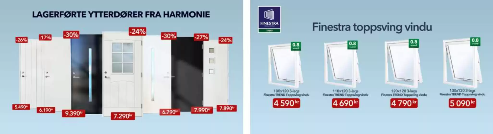 Dør og Vindu-katalog i Sandefjord | Lagerførte ytterdører fra harmonie | 2025-10-29T00:00:00.000Z - 2025-11-12T00:00:00.000Z