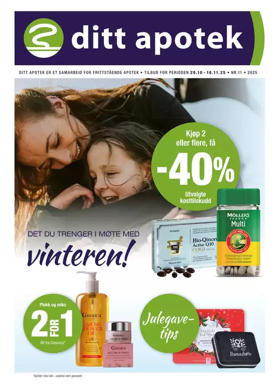 Ditt apotek-katalog i Stavanger | Kjøp 2 eller flere, få -40% | 2025-10-29T00:00:00.000Z - 2025-11-18T00:00:00.000Z