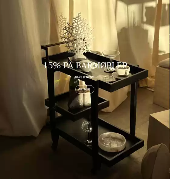 Milla Boutique-katalog i Rådal | -15% på barmøbler | 2025-10-29T00:00:00.000Z - 2025-11-30T00:00:00.000Z