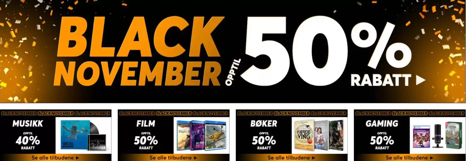 Platekompaniet-katalog i Søgne | Black November 50% | 2025-10-31T00:00:00.000Z - 2025-11-14T00:00:00.000Z