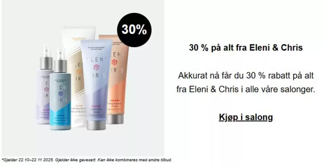 Nikita Hair-katalog i Tromsø | 30% | 2025-10-31T00:00:00.000Z - 2025-11-22T00:00:00.000Z