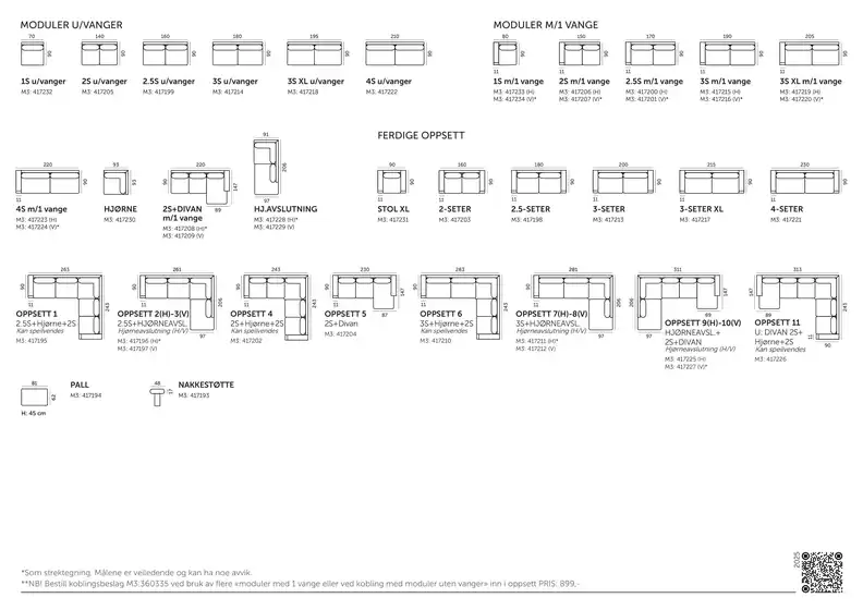 North Living Jasper Pluss modulsofa