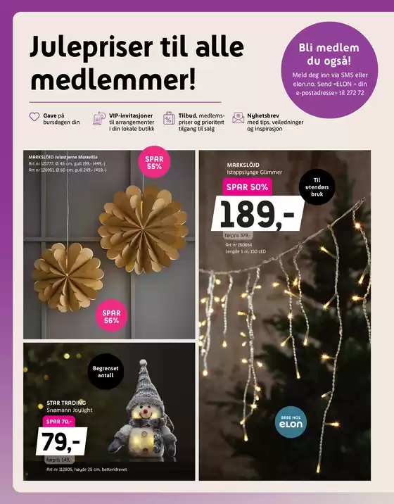 Julebelysning som skaper stemning!