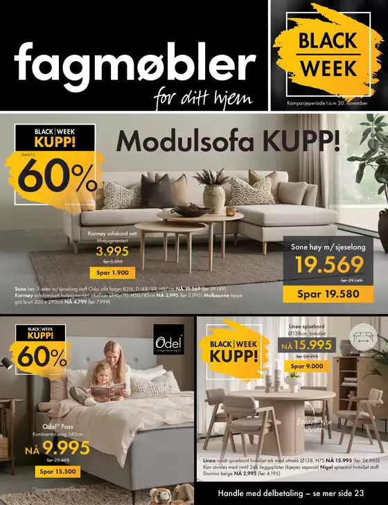 Fagmøbler-katalog i Bryne | Black Week | 2025-11-03T00:00:00.000Z - 2025-11-30T00:00:00.000Z