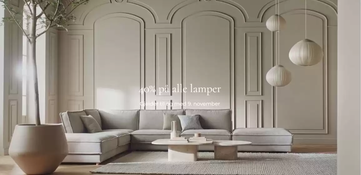 Bolia-katalog i Asker | 40% på alle lamper | 2025-11-03T00:00:00.000Z - 2025-11-09T00:00:00.000Z