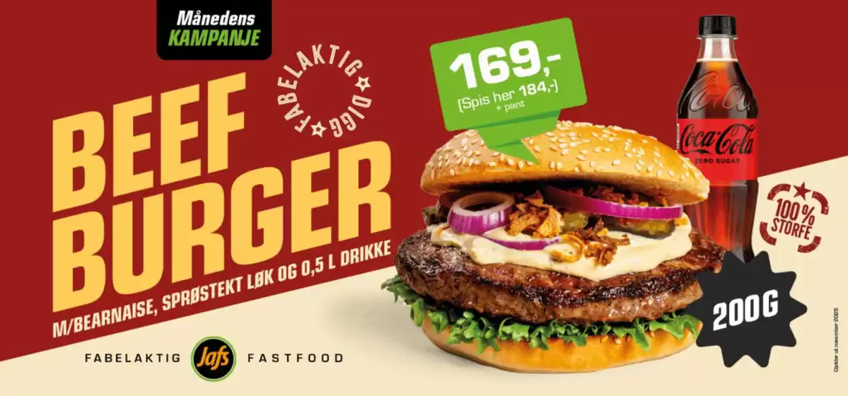 JaFs-katalog i Tønsberg | Beef Burger | 2025-11-03T00:00:00.000Z - 2025-11-30T00:00:00.000Z