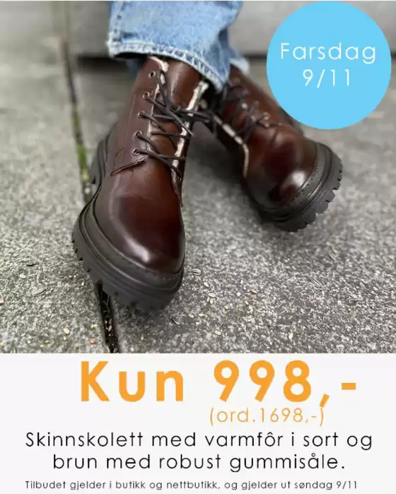 Lille Vinkel Sko-katalog i Oslo | Kun 998,- | 2025-11-04T00:00:00.000Z - 2025-11-09T00:00:00.000Z