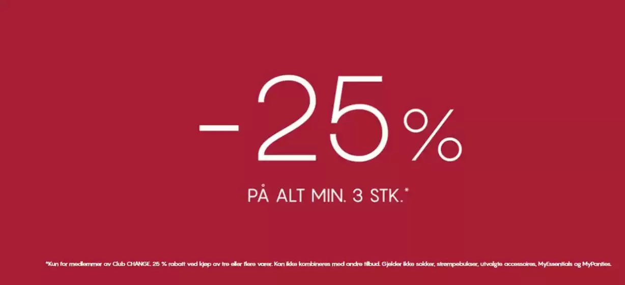 CHANGE Lingerie-katalog i Sandvika | -25% | 2025-11-06T00:00:00.000Z - 2025-11-20T00:00:00.000Z