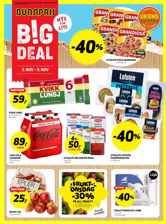 Bunnpris-katalog i Kaupanger | Rabatter og kampanjer | 2025-11-03T00:00:00.000Z - 2025-11-09T00:00:00.000Z