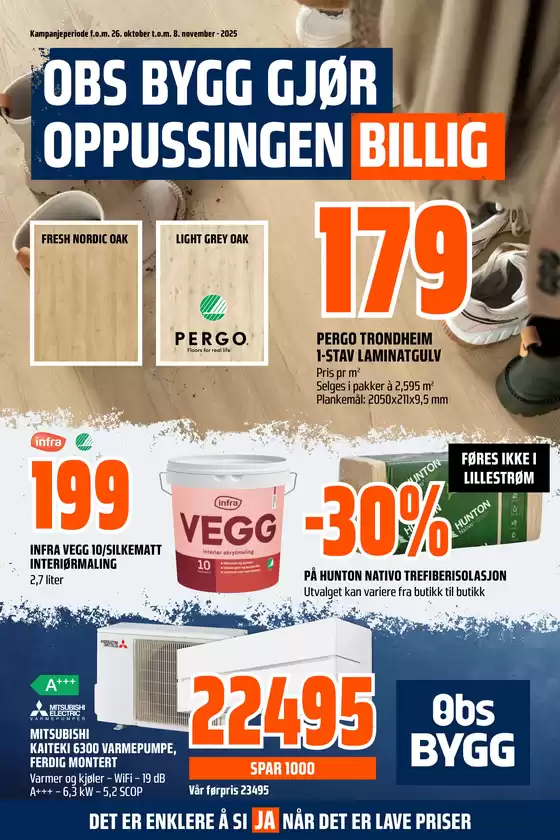 Obs Bygg-katalog i Sogndal (Sogn og Fjordane) | Eksklusive tilbud for våre kunder | 2025-10-26T00:00:00.000Z - 2025-11-08T00:00:00.000Z