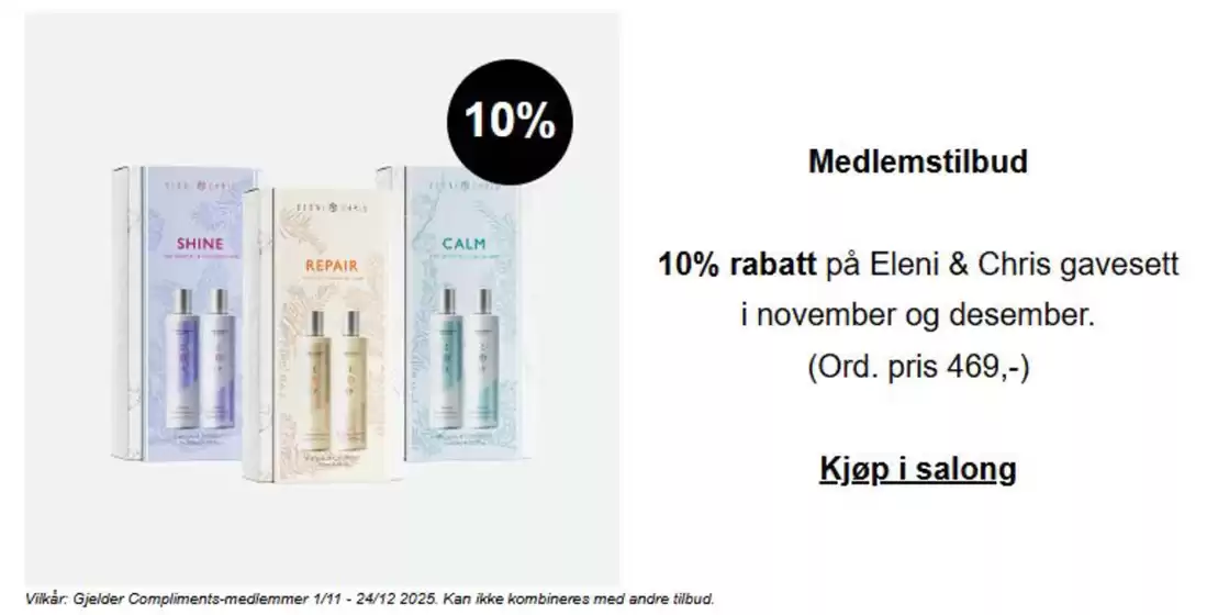 Nikita Hair-katalog i Oslo | 10% | 2025-11-07T00:00:00.000Z - 2025-12-24T00:00:00.000Z