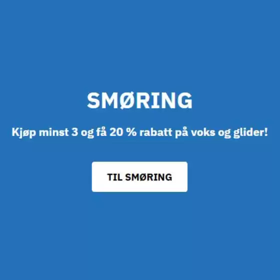 Skistart-katalog i Andebu | Smøring | 2025-11-07T00:00:00.000Z - 2025-11-21T00:00:00.000Z