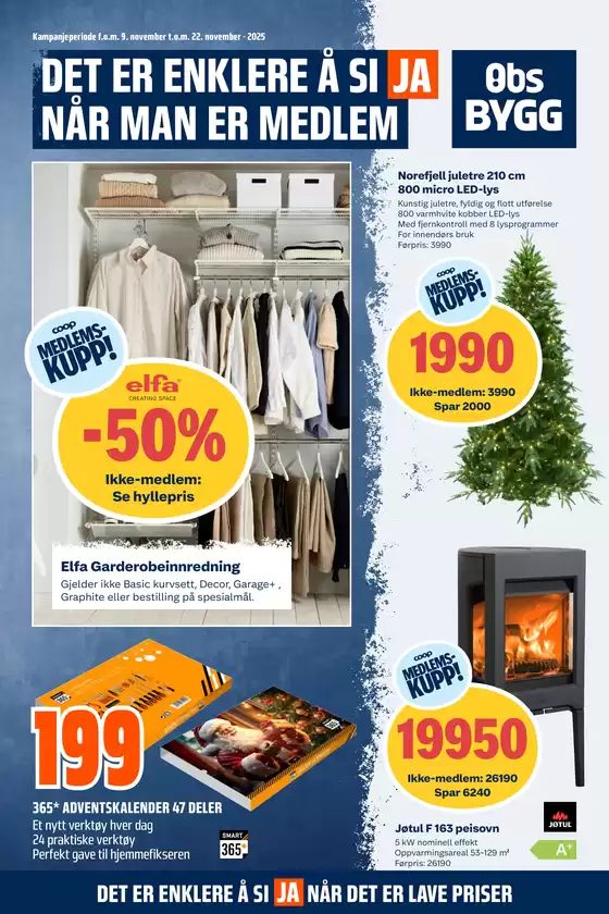 Obs Bygg-katalog i Sørum | Våre beste tilbud for deg | 2025-11-09T00:00:00.000Z - 2025-11-22T00:00:00.000Z