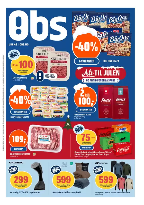 Obs-katalog i Indre Arna | Aktuelle kupp og tilbud | 2025-11-09T00:00:00.000Z - 2025-11-15T00:00:00.000Z